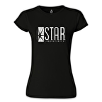Flash - S.T.A.R. Laboratories Siyah Kadın Tshirt