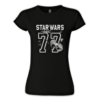 Star Wars - 77 Siyah Kadın Tshirt