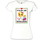Yılın En Süslüsü Beyaz Kadın Tshirt