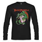 Deep Purple Siyah Erkek Sweatshirt