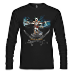 Assassin's Creed 4 Siyah Erkek Sweatshirt