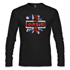 Oasis Logo Siyah Erkek Sweatshirt