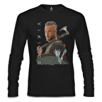 Vikings - Ragnar Siyah Erkek Sweatshirt