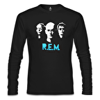 R.E.M Siyah Erkek Sweatshirt