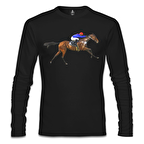 At 5 Siyah Erkek Sweatshirt