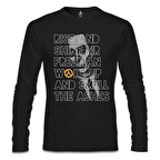 Half Life 2 - Rise and Shine  Siyah Erkek Sweatshirt