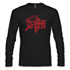 Death - Logo 3 Siyah Erkek Sweatshirt