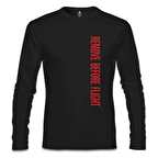 Uçuş - Remove Before the Flight Siyah Erkek Sweatshirt