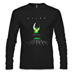 Alien - Scream Siyah Erkek Sweatshirt