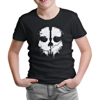 Call of Duty - Skull Siyah Çocuk Tshirt