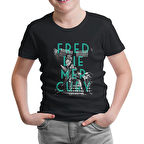 Freddie Mercury Siyah Çocuk Tshirt