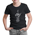 Sting - Guitar Siyah Çocuk Tshirt