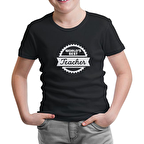 World's Best Teacher Öğretmenler Günü Siyah Çocuk Tshirt