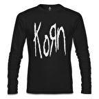 Korn - Logo Siyah Erkek Sweatshirt