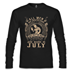 Burç Yengeç- Born in July Siyah Erkek Sweatshirt