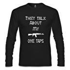 Counter Strike - My One Taps Siyah Erkek Sweatshirt
