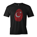 DNA'mızda Var - Ay Yıldız Siyah Erkek Tshirt