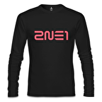 2NE1 - Logo Siyah Erkek Sweatshirt