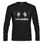 Prison Break - Behind the Bars Siyah Erkek Sweatshirt