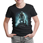 Skyrim - Dawnguard Siyah Çocuk Tshirt