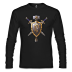 World of Warcraft - Human Siyah Erkek Sweatshirt