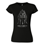One Throne - Rule Them All Siyah Kadın Tshirt
