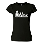 House - Thing is Siyah Kadın Tshirt