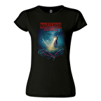 Stranger Things - Bicycle Siyah Kadın Tshirt