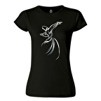Mevlana Siyah Kadın Tshirt