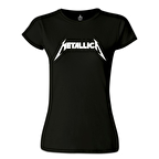 Metallica - Logo II Siyah Kadın Tshirt