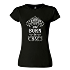 Burç - Born in May Legends Siyah Kadın Tshirt