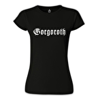 Gorgoroth - Logo Siyah Kadın Tshirt