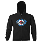 Vespa - Lexington Siyah Erkek Kapşonlu