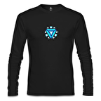 Arc Reactor 1 Siyah Erkek Sweatshirt