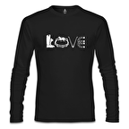 At 8 Siyah Erkek Sweatshirt