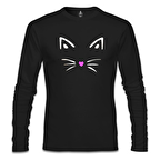 Kedi III Siyah Erkek Sweatshirt