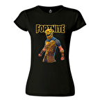 Fortnite - Battle Hound Siyah Kadın Tshirt