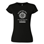Supernatural - Winchester Bros. Siyah Kadın Tshirt