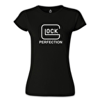 Glock Perfection Siyah Kadın Tshirt
