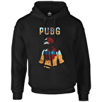 PUBG - Red Storm Siyah Erkek Fermuarsız Kapşonlu