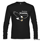 Baba Kartal Siyah Erkek Sweatshirt