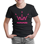 Mamamoo - Logo Crown Siyah Çocuk Tshirt