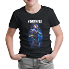 Fortnite - Data Siyah Çocuk Tshirt