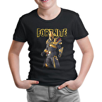 Fortnite - Ultima Knight Siyah Çocuk Tshirt