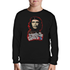 Che Guevara - Flag Siyah Çocuk Sweatshirt