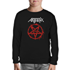 Anthrax - Logo Siyah Çocuk Sweatshirt