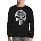 Punisher - Logo Siyah Çocuk Sweatshirt