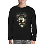 WareWolf Siyah Çocuk Sweatshirt