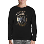 Dog the Police Siyah Çocuk Sweatshirt