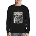 Beetle Juice Siyah Çocuk Sweatshirt